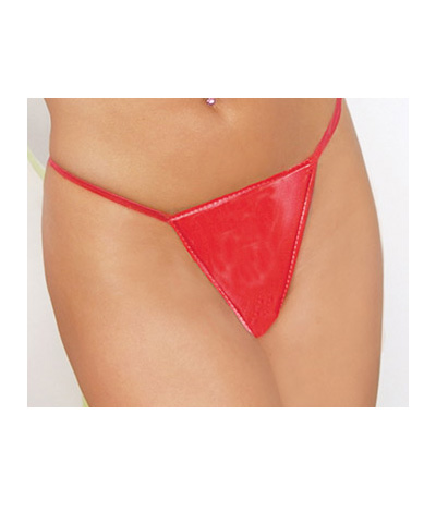 Red Leather G-String L78007